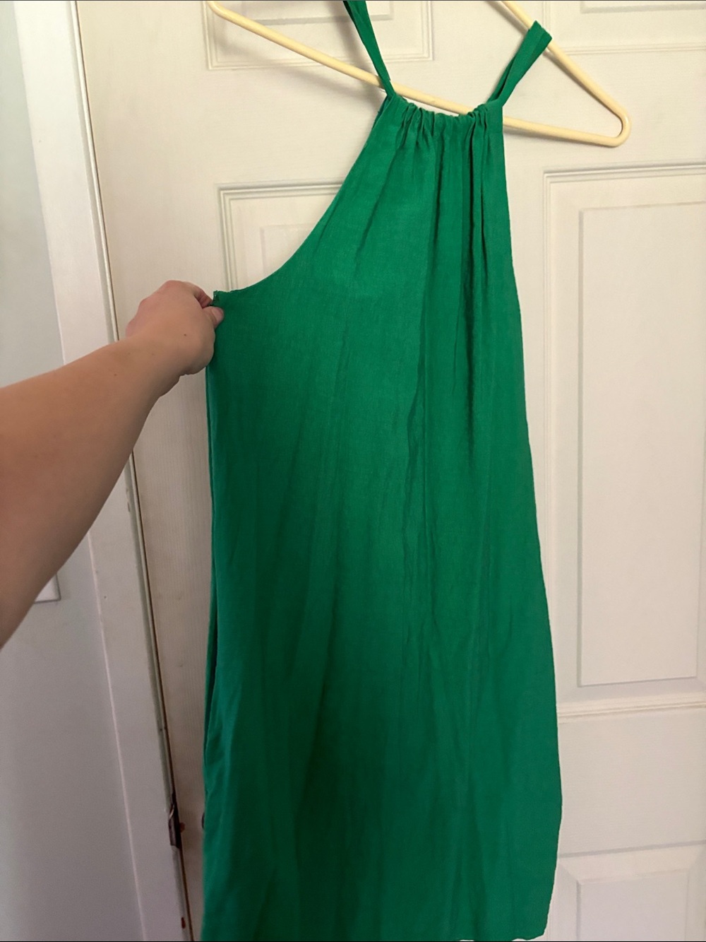 Banana Republic Emerald One-Shoulder Maxi Dress